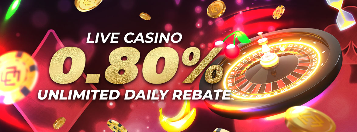 Casino 0.80% Unlimited Daily Rebate