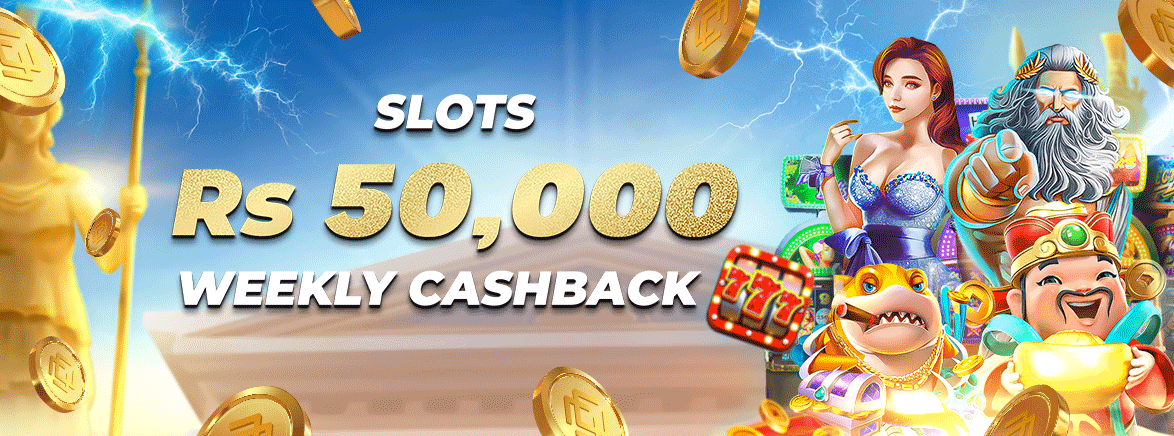 Slots 8.88% Weekly Cashback 50,000 PKR