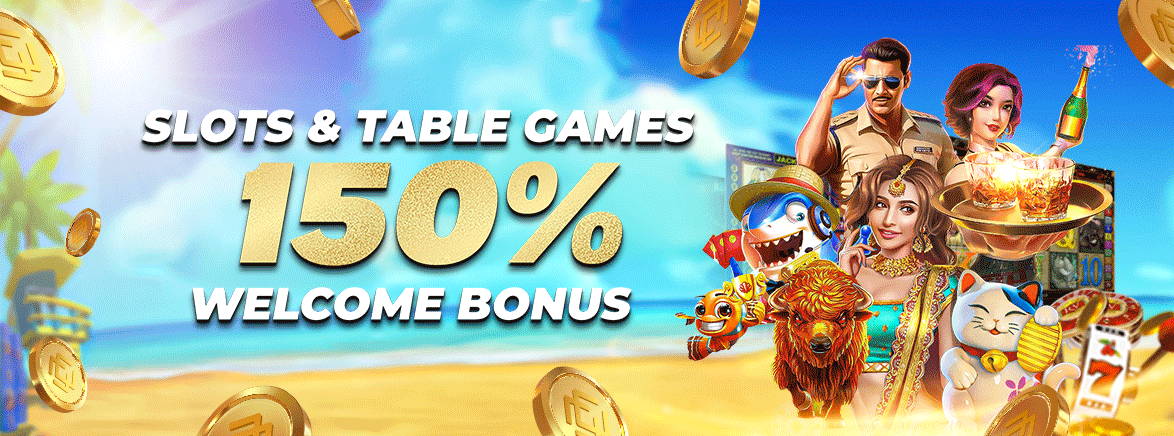 Slots & Table Games 150% First Deposit Bonus 20,000 PKR