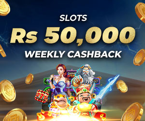 Slots 8.88% Weekly Cashback 50,000 PKR