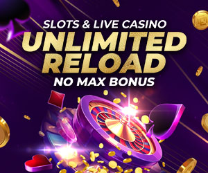 Slots & Live Casino 8% Unlimited Reload Bonus